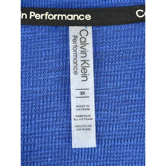 Calvin Klein Performance Womens 3X Blue Zip-Up Hoodie - Picture 7 of 9